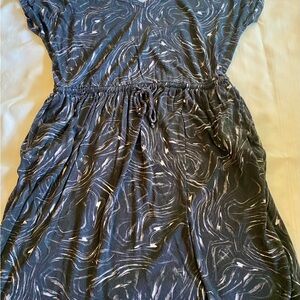 Simply Vera Vera Wang Black Flutter Sleeve Sundress